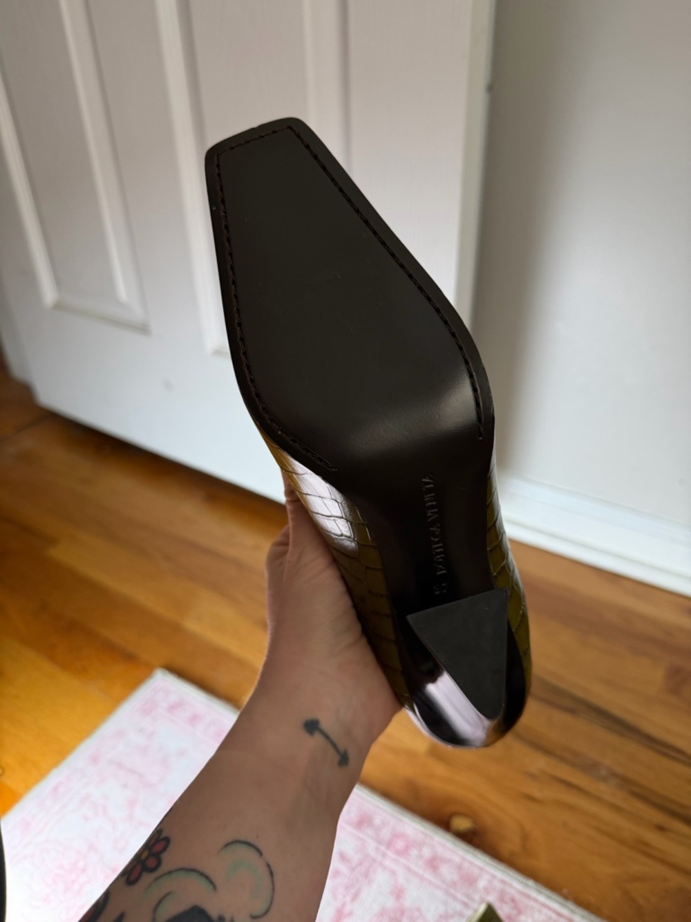 NEW Bottega Veneta Green Lewis Heels sz 37 | $1500 MSRP - Picture 6 of 10